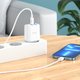 Mains Charger Hoco C105A, (20 W, Power Delivery (PD), white, with cable USB type C to Lightning for Apple, 2 outputs) #6931474782939 Preview 2