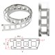 Nickel Tape for Battery Welding 18650 2P, (0.2 mm, 20.2 mm, 1 m, nickel-plated steel) Preview 1