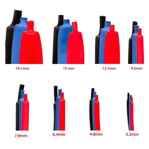 Heat Shrink Tube, (1 m, 12.7 mm, red, with glue) Preview 1