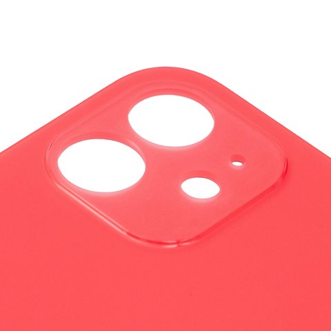 Housing Back Cover compatible with iPhone 12, (red, no need to remove the camera glass, Original (PRC), big hole) Preview 1