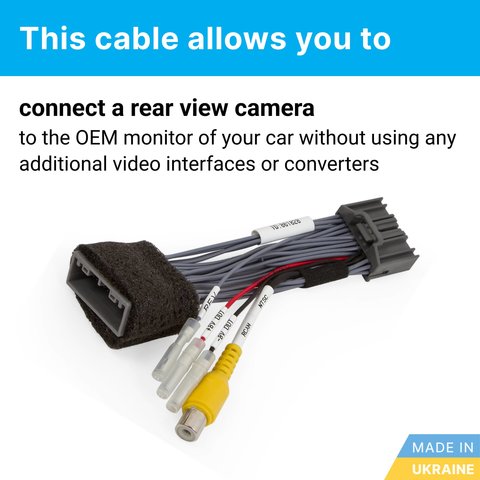 Car Camera Connection Cable for 8" Honda i-MID Monitors Preview 1