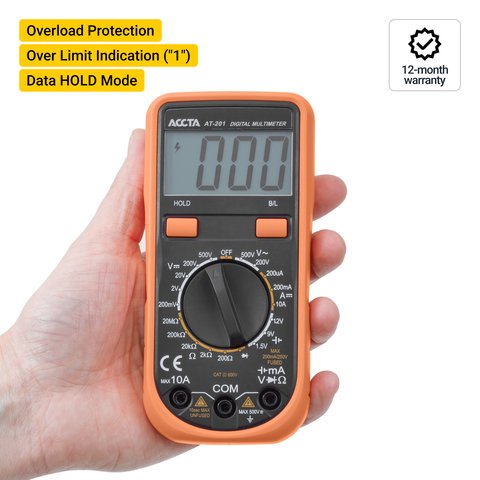 Multímetro digital Accta AT-201 Vista previa  1