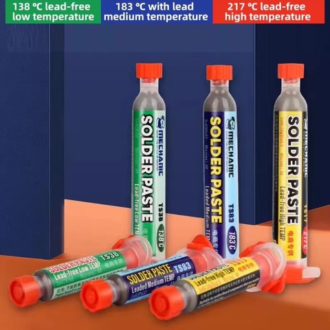 Pasta BGA Mechanic TS38, Sn 42%, Bi 58%, 138 °C, 20 g Vista previa  1