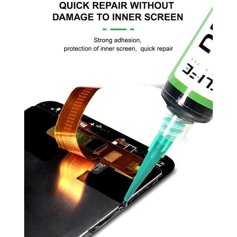 Adhesivo RELIFE RL-035A, poliuretano, transparente, para pegar tapas traseras, para marcos de pantalla, 10 ml Vista previa  2