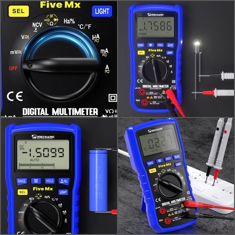 Multímetro Mechanic Five Mx, digital Vista previa  4