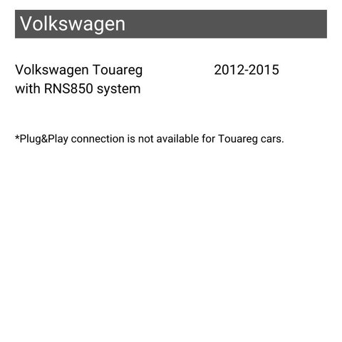 Адаптер під'єднання камери заднього виду для Audi MMI 3G+, Volkswagen Touareg Прев'ю 2