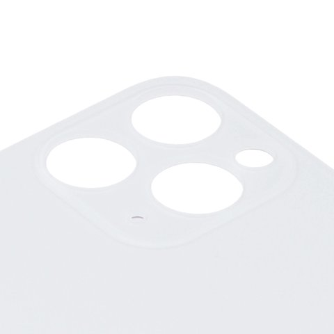 Задня панель корпуса для iPhone 11 Pro Max, срібляста, біла, не потрібно знімати скло камери, big hole, matte silver Прев'ю 1