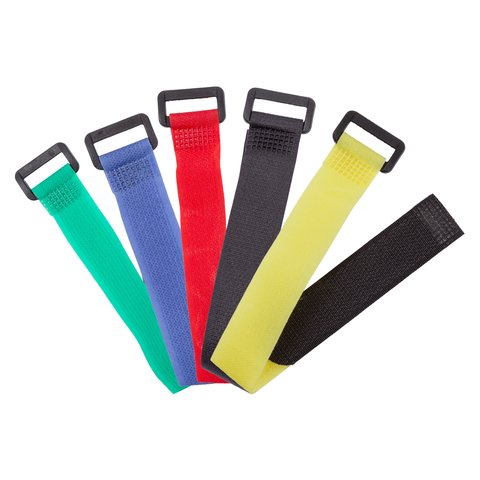 Органайзер для кабеля, зелений, 20 мм, 30 см, багаторазова стрічка-липучка Прев'ю 4