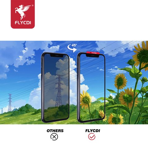 Дисплей для iPhone 11, чорний, з рамкою, FLYCDI, з захисним екраном дисплея Прев'ю 3