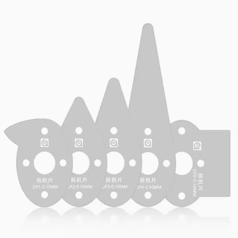 Інструмент для підняття дисплея/тачскріна Amaoe DP1, металева лопатка , 5 шт. Прев'ю 1