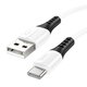 USB кабель Hoco X82, USB тип-C, USB тип-A, 100 см, 3 A, белый, силиконовый, #6931474768582 Превью 1