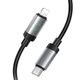 USB кабель Hoco X117, USB тип-C, Lightning, 100 см, 27 Вт, черный, с индикатором, в нейлоновой оплетке, #6942007652520 Превью 1