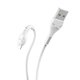 USB кабель Hoco X37, USB тип-A, Lightning, 50 см, 2,4 А, білий, #6942007612340 Прев'ю 1