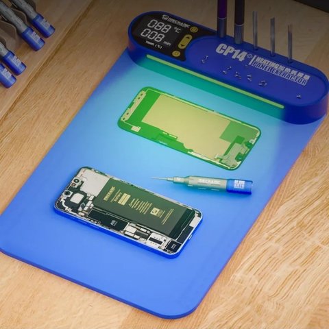 Килимок з підігрівом (сепаратор) Mechanic CP14+, 350x225 мм, з підсвіткою, 50-120°C Прев'ю 1