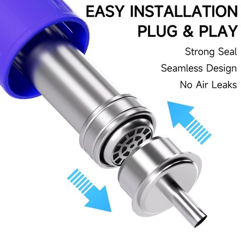 Насадка термофена Mechanic 861 Original, пряма, 6in1, 4mm/5mm/6mm/8mm/10mm/12mm Прев'ю 3