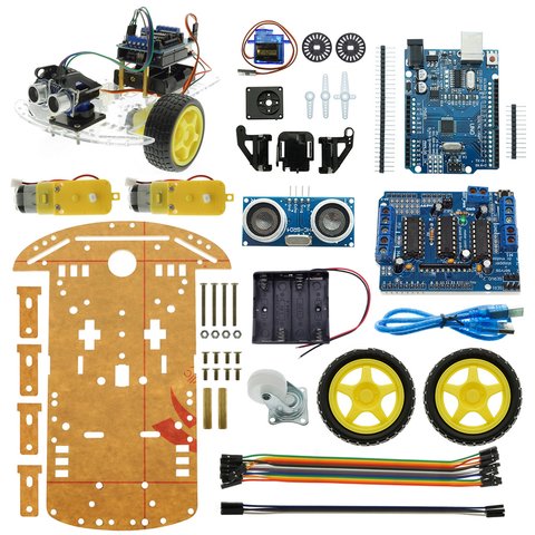 Конструктор Arduino Робомашинка с датчиком для огибания препятствий + руководство пользователя Превью 5